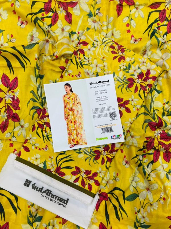Unstitched Printed 3-Piece By GulAhmad