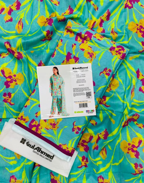 Unstitched Printed 3-Piece By GulAhmad