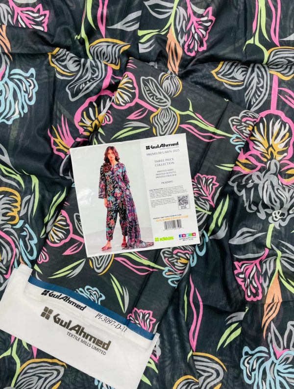 Unstitched Printed 3-Piece By GulAhmad