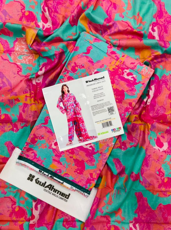 Unstitched Printed 3-Piece By GulAhmad