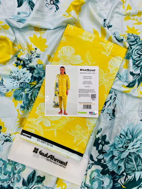 Unstitched Printed 3-Piece By GulAhmad