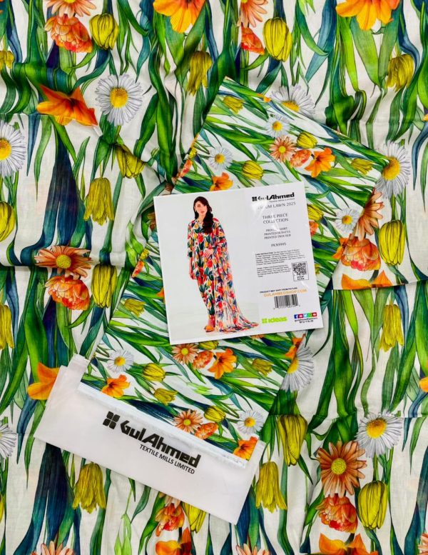 Unstitched Printed 3-Piece By GulAhmad