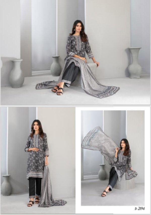 Unstitched Printed 3-Piece By tawakal