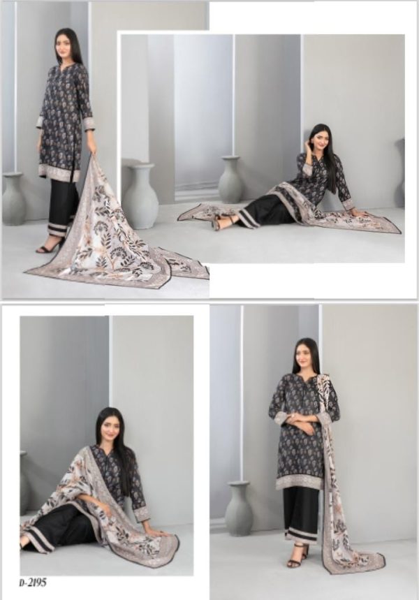 Unstitched Printed 3-Piece By tawakal