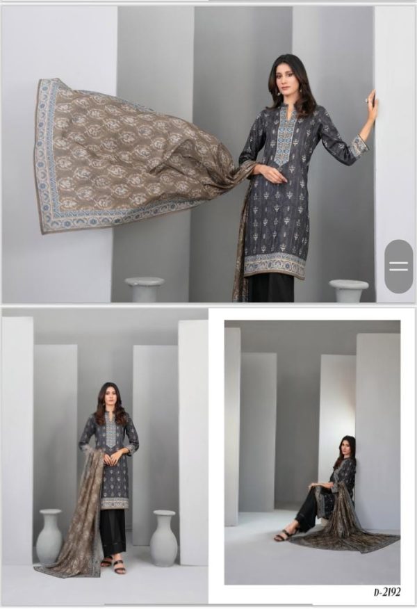 Unstitched Printed 3-Piece By tawakal