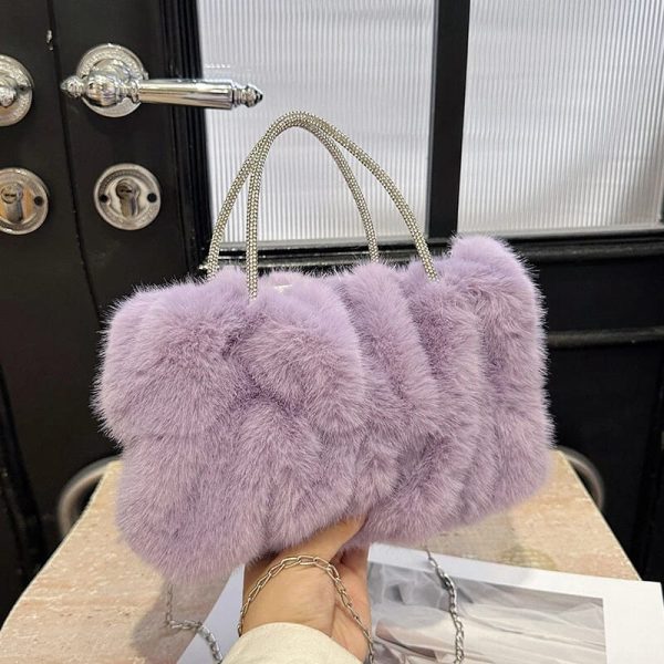 Fairy Fur Plush Handbag Women's Bag