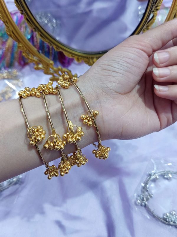 Golden Kashmiri Ghungroo Bangles
