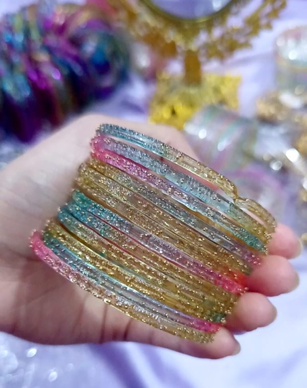 Multi Rain Drop Bnagles (Pastel Color)