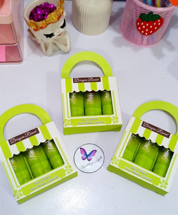 Dragon Ranee 3-Piece "Evergreen" Lipstick Set