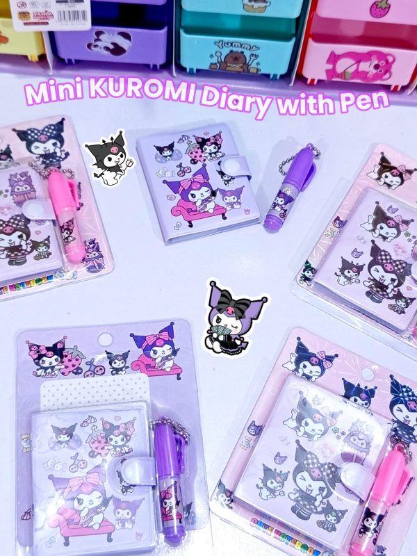 Mini Kuromi Diary with Pen
