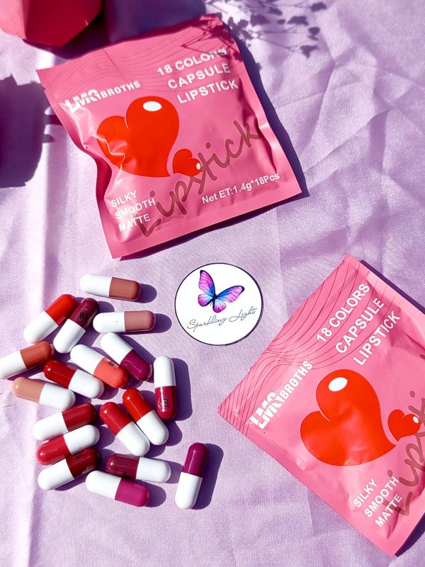 18 pcs Mini Lipsticks Of Pouch